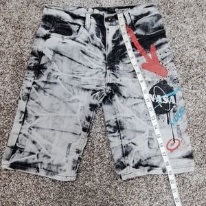 Southpole Shorts size 12 Boys NASA Gray Jean stretch